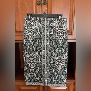 Max Studio Floral Printed Pencil Skirt